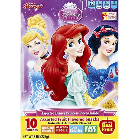 Kelloggs® Disney Princess Fruit Flavored Snacks 10 Ct Pouches Fruit