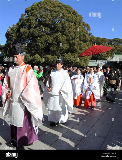 Jan 10 2011 Tokyo Japan A Wedding Of A Japanese Couple Takes