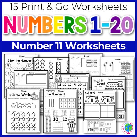 Free Printable Number 11 Worksheets For Tracing And Number Recognition