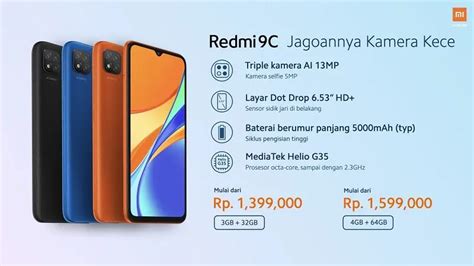 Harga Cuma Rp1 Jutaan Redmi 9C Resmi Hadir Di Indonesia Selular ID