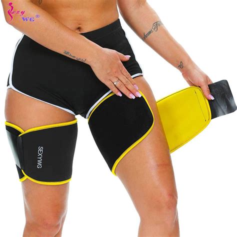 Sexywg Mulheres Coxa Trimmer Suor Envolt Rio Sauna Banda Neoprene Cinto