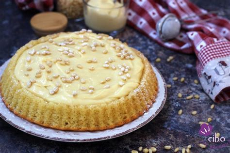 Crostata Morbida Della Nonna Con Crema E Pinoli Cibo Che Passione