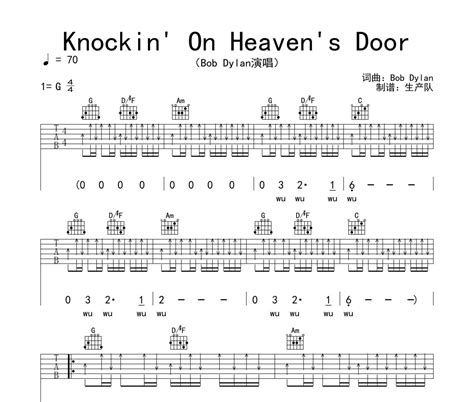 Knockin On Heaven s Door吉他谱 Bob DylanKnockin On Heaven s 乐手网