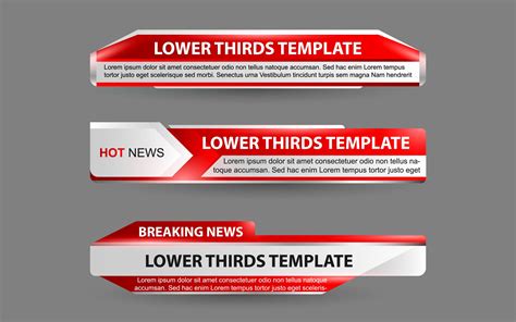 News Lower Thirds Template Design Graphic by Artmr · Creative Fabrica