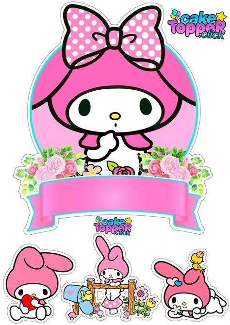 My Melody Ideas Para Imprimir Caketopper Click In Birthday