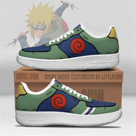 Minato Namikaze AF Sneakers Custom Uniform Naruto Anime Shoes HomeFavo