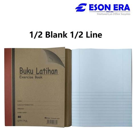 F5 80P 80Pages Exercise Book Craft Cover Buku Latihan Buku