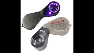 Jual Triplet 30x 21mm AB90 LED Loupe Lup Kaca Pembesar Lipat