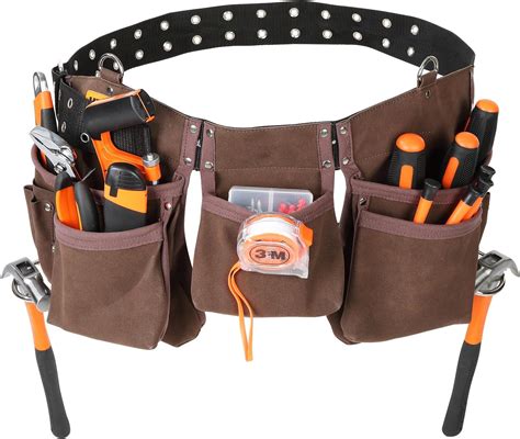 Ceinture Porte Outils En Cuir Sup Rieur Poches Sacoche Outillage