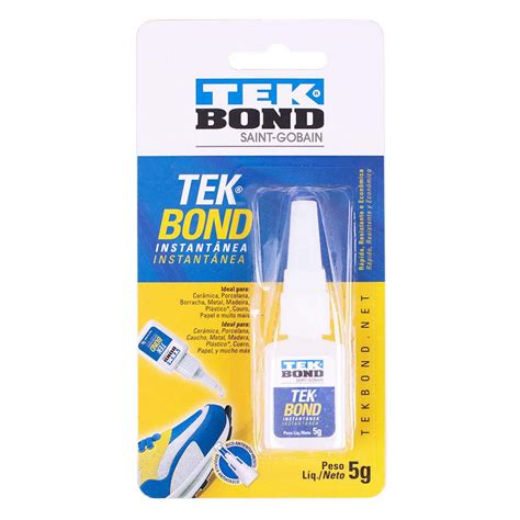 Kit 10 Super Cola Tekbond 5g Shopee Brasil