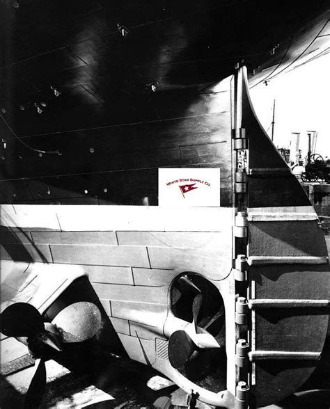 Rms Titanic Stern And Rudder An Amazing Reprint Photograph