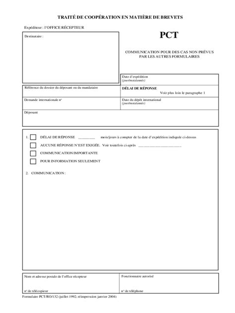 Fillable Online Editable PCT Forms Ro132 WIPO Fax Email Print PdfFiller