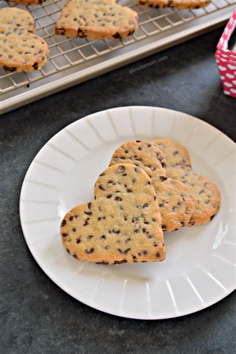 Heart Shaped Chocolate Chip Cookies About A Mom