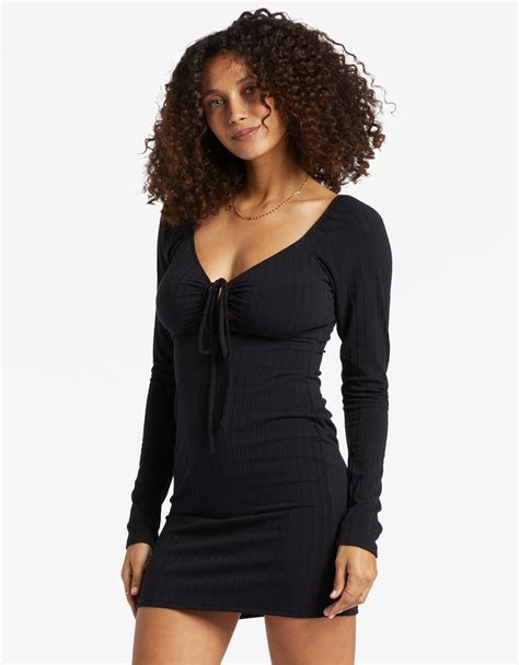 BILLABONG Feel It All Bodycon Dress BLACK Tillys