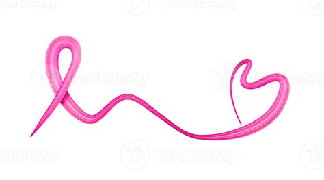 Breast Cancer Awareness Poster Pink Ribbon October Month Heart Made