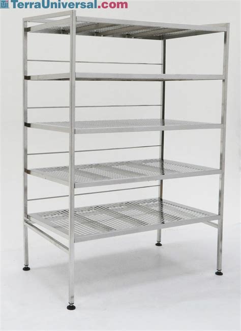 Storage Rack Perforated 304 Stainless Steel 48 W X 28 D X 72 H 5