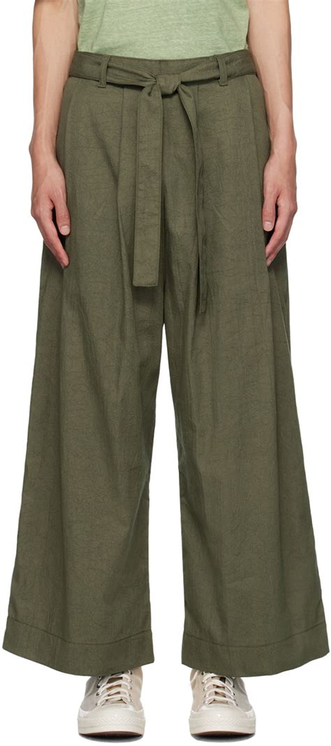 Naked Famous Denim SSENSE Exclusive Khaki Trousers Naked And Famous Denim