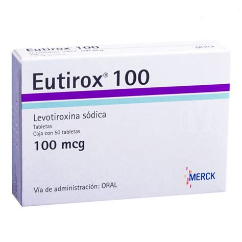 Eutirox 100 Mcg 50 Tabletas Farmacia Santa Gemita