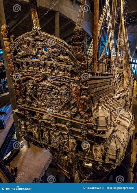 Mast Of The Vasa Ship In Its Museum In Stockholm Editorial Image
