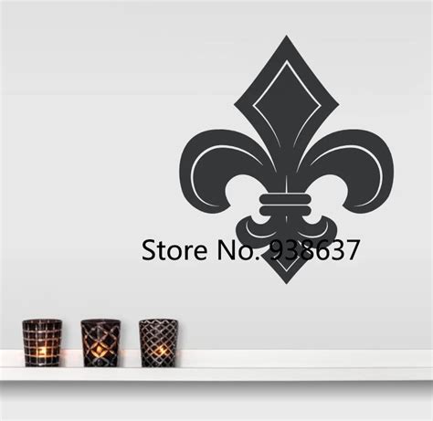 Fleur De Lis Wall Decal Home Decor Living Room E Co Friendly Vinyl Wall Stickers Removable