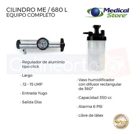 Tanque De Oxigeno 682lts Portatil Carrito Kit Completo Drive En Venta