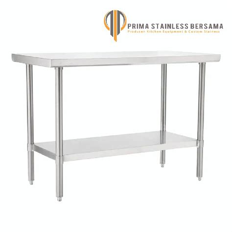 Work Bench Table Stainless Steel Ukuran 1200x700x750mm Prima