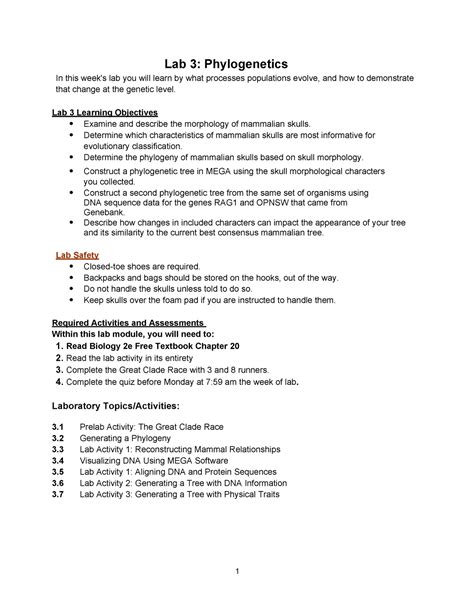 Phylogenetics 2023F 2 Lab 3 Phylogenetics In This Week S Lab You