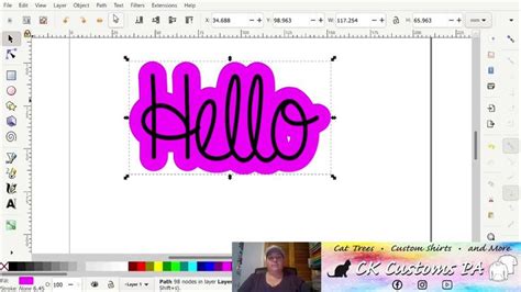 Create A Quick And Easy Offset Text Shadow In Inkscape For Cricut