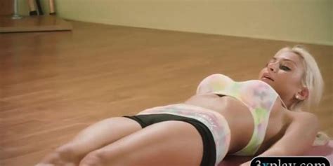 Big Boobs Yoga Trainer Yoga While Naked With Brunette Babes Tnaflix