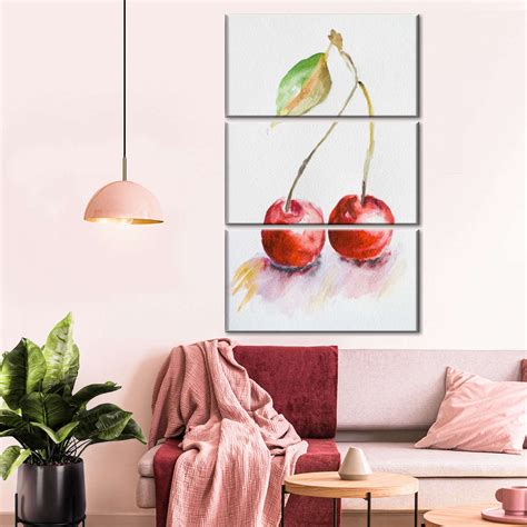 Cherry Wall Art Watercolor