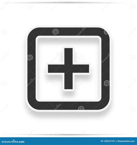 Hospital Icon on the White Background. Stock Illustration ...