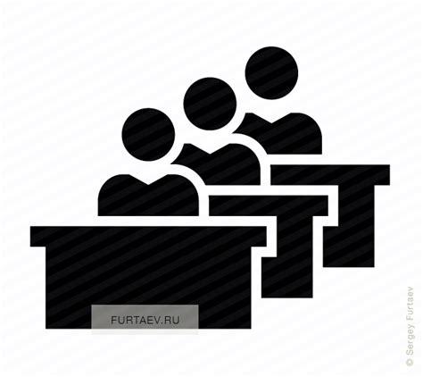 Students In Classroom Vector Icon