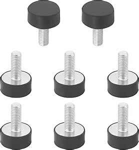 Amazon 8PCS M6 Rubber Vibration Isolator M6x16 25x20mm DxL