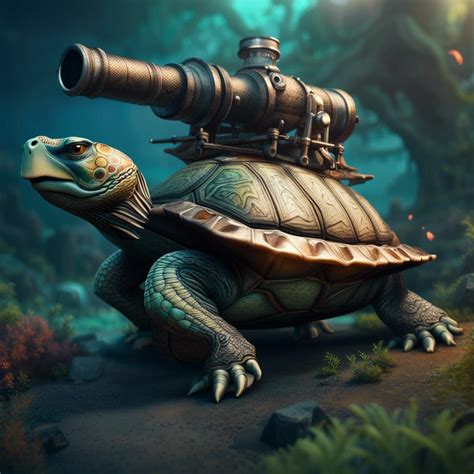 Turtle Cannon Ai Generated Artwork Nightcafe Creator