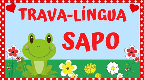 Trava L Ngua Sapo Atividade Fantoche Do Sapo Educa O Off