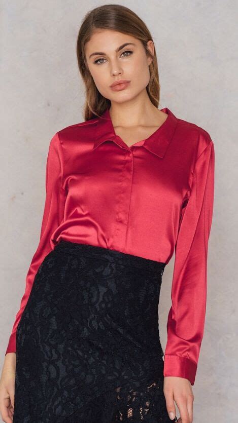 Pin By C Mee On Beautiful Sexy Satin Satin Shirt Satin Clothes Silk