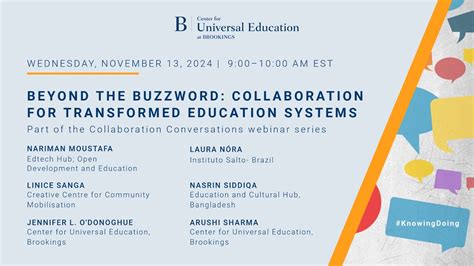 Beyond The Buzzword Collaboration For Transformed Education Systems