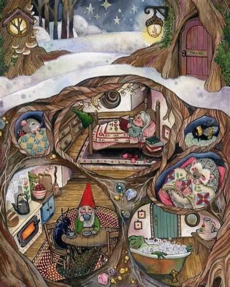 Pin By Alexia Panizza On Gnomi In Storybook Art Fairytale Art