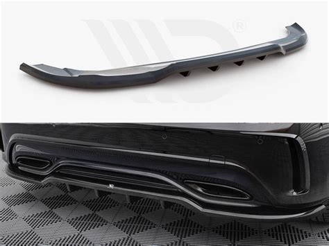 Central Rear Splitter Vertical Bars Mercedes Benz A Amg Line W176 Fa