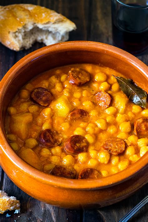 Potaje De Garbanzos Con Chorizo Javi Recetas