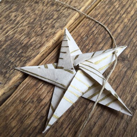 Origami Star Garland Handmade Paper Home Decor Photo | Etsy