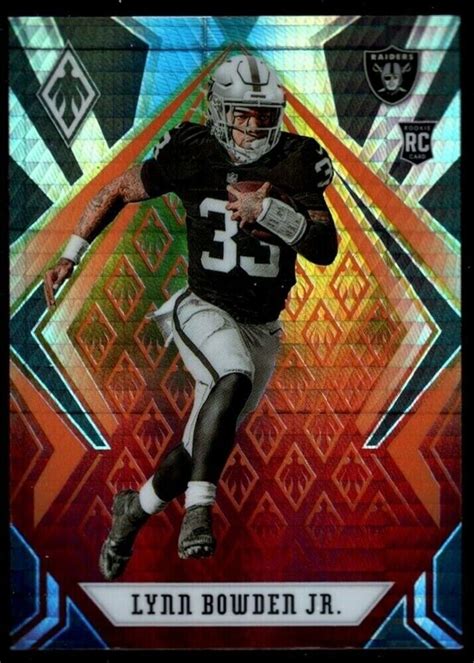 LYNN BOWDEN JR MINT RAIDERS ROOKIE FIRE BURST PRIZMS 132 RC 2020