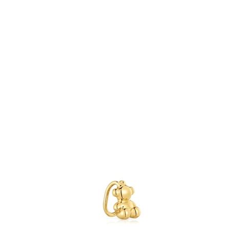 Earcuff Oso Con Ba O De Oro Kt Sobre Plata Bold Bear Tous