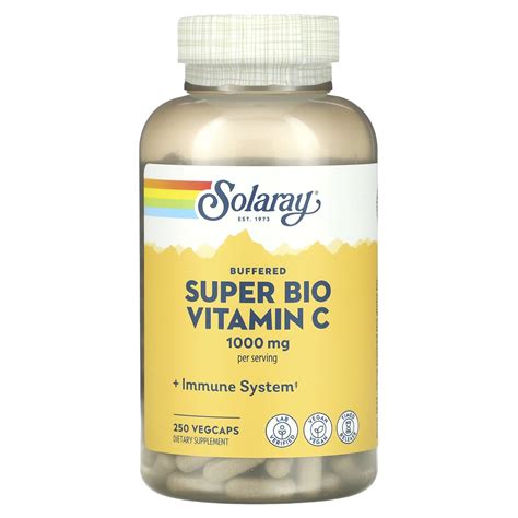 Solaray Buffered Super Bio Vitamin C Mg Vegcaps