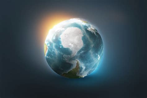 3D Photoshop World And Actions HD Earth Globe Behance