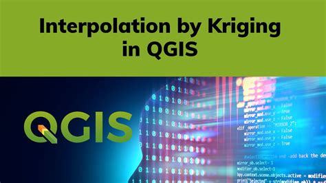 How To Interpolate Maps By The Kriging Method In Qgis Youtube