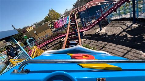 Super Grovers Box Car Derby SeaWorld Orlando Front Row POV YouTube