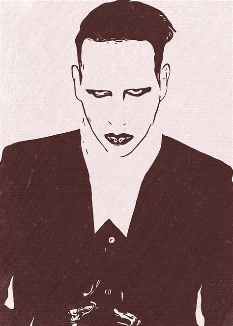 Marilyn Manson Artwork Painting by New Art