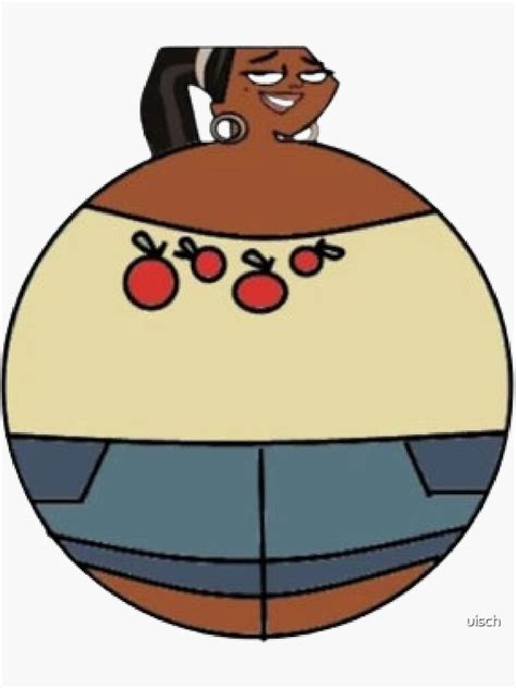 "Total Drama Island Leshawna ball" Sticker for Sale by uisch | Redbubble