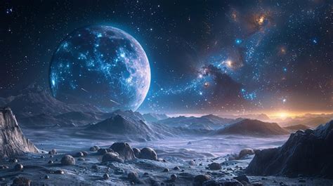 Premium Photo | Alien Planet Fantasy galactic space landscapes ...